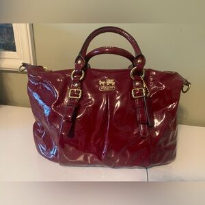 Coach Madison Juliette Patent Leather Satchel